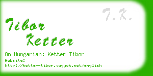tibor ketter business card